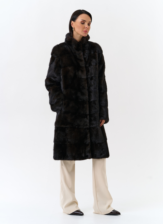 Шуба из меха норки