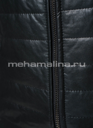 Куртка бомбер из эко кожи