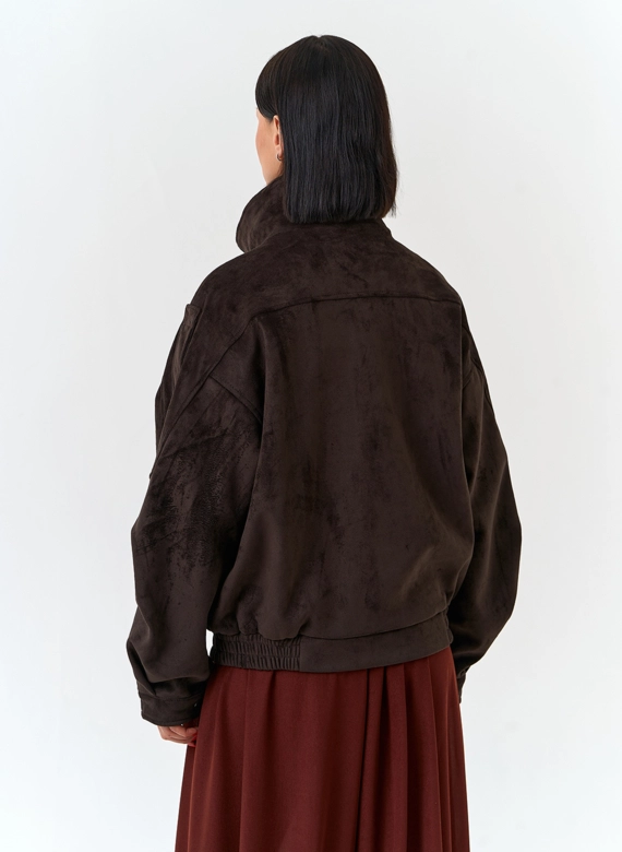 Женская куртка из эко замши