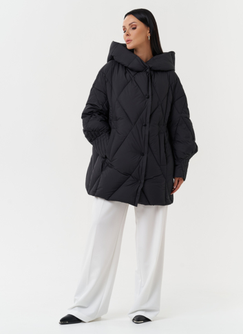 Стеганая куртка с капюшоном