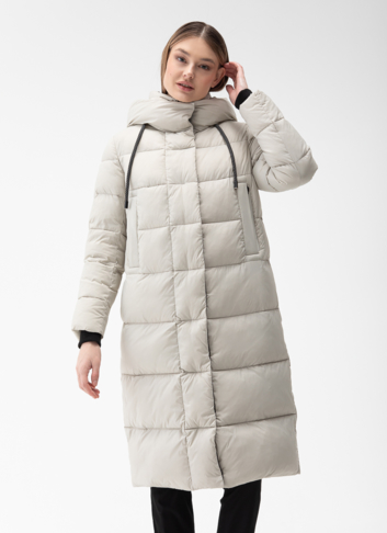 Пуховик женский с капюшоном 