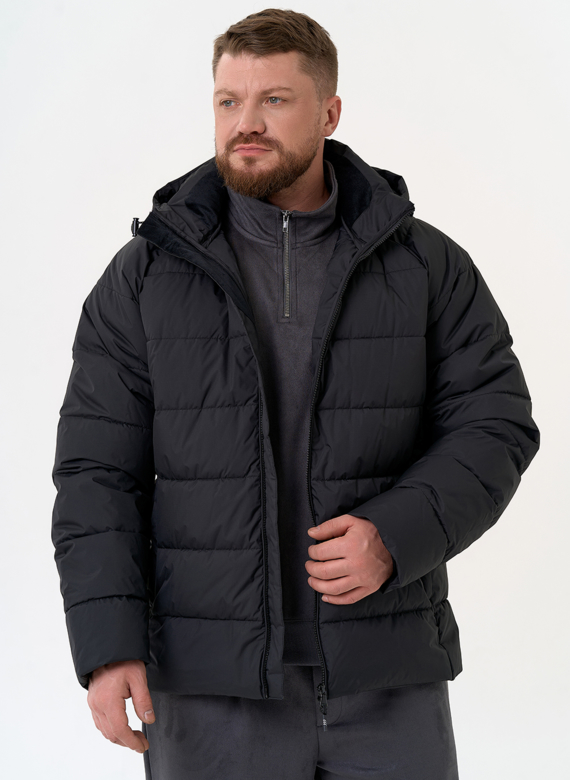 Мужской пуховик с капюшоном
