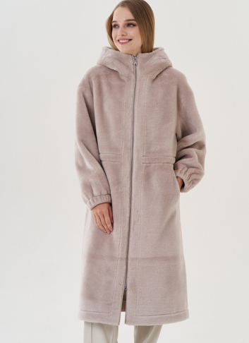 Пальто женское с капюшоном 