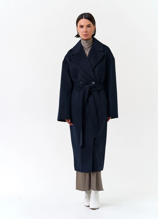 Женское пальто с английским воротником модель № 33852 универмаг малина