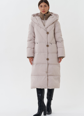 Женский пуховик с капюшоном