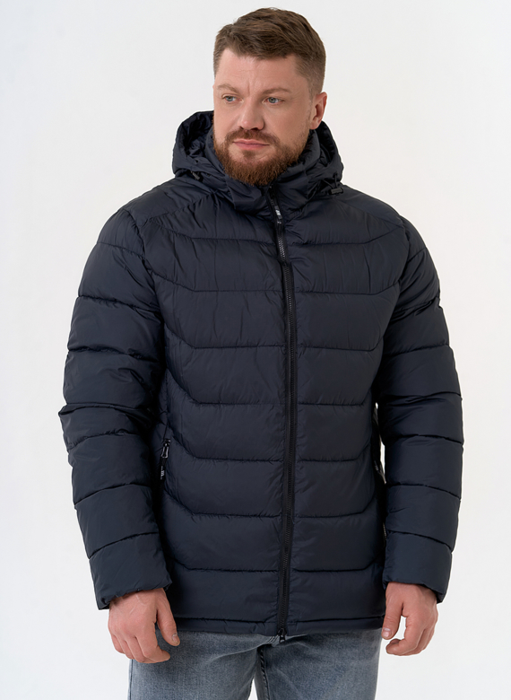 Мужской пуховик с капюшоном 