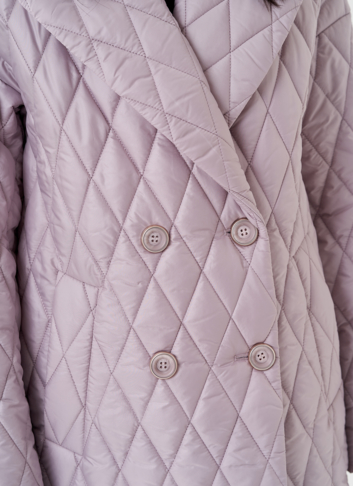 Женское полупальто с английским воротником 