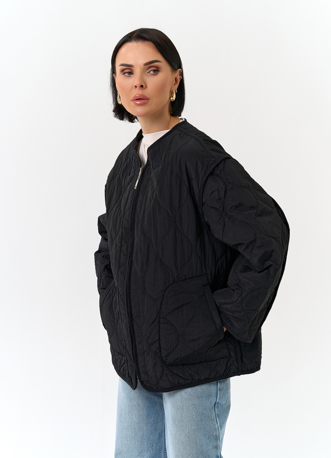 Женская двухсторонняя куртка модель № 32831 универмаг малина