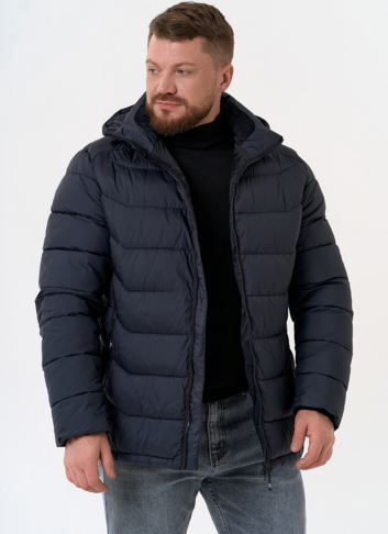 Мужской пуховик с капюшоном 