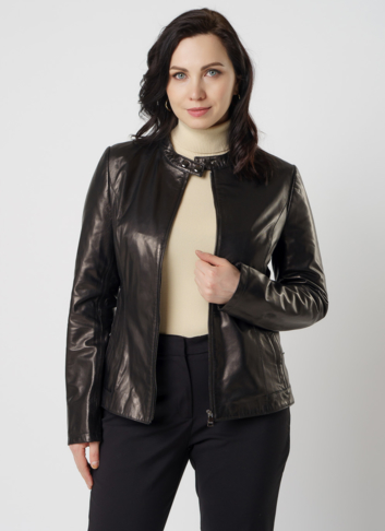 Женская кожаная куртка