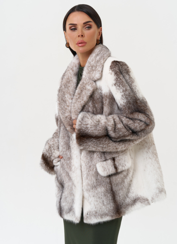 Жакет из норки крестовки cross