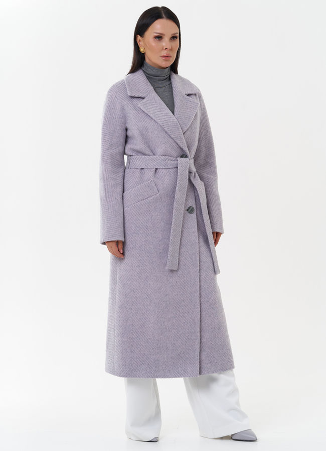 фото Женское пальто с английским воротником модель № 27671