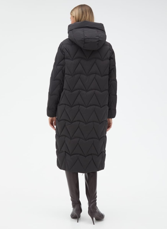Женский пуховик черного цвета