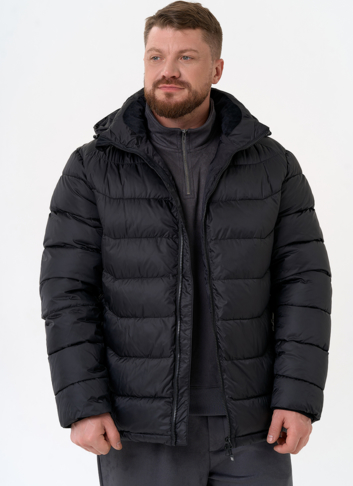 Мужской пуховик черного цвета