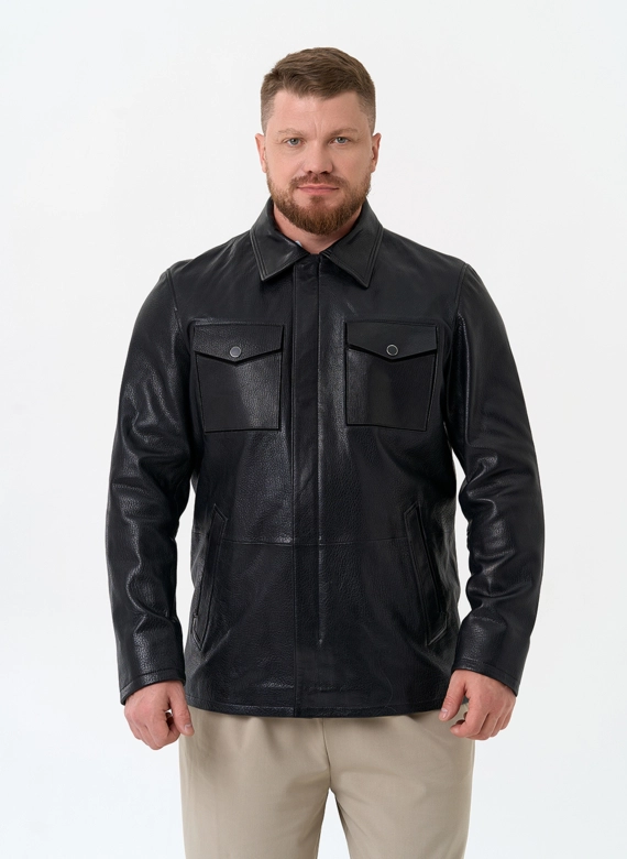 Мужская куртка из натуральной кожи