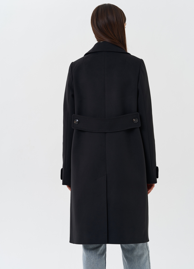 Женское пальто с английским воротником модель № 27683 универмаг малина