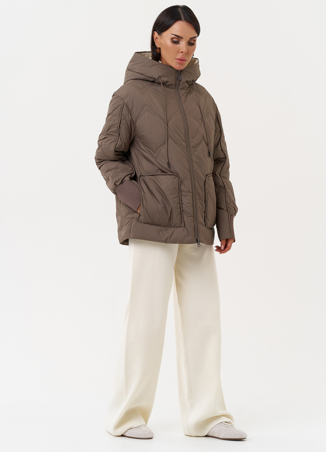 Женская куртка с капюшоном модель № 31288 универмаг малина