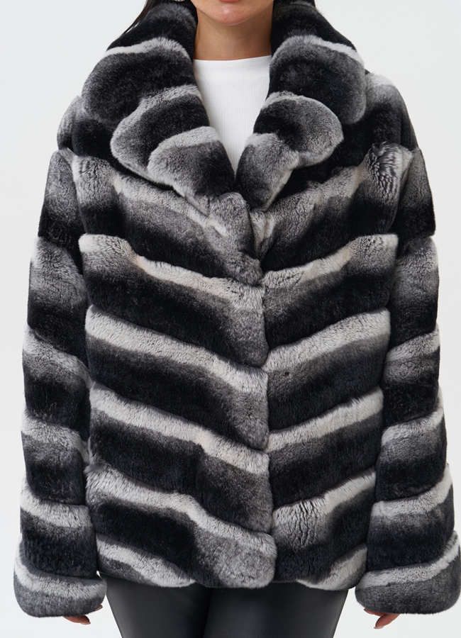 Женская шуба из меха кролика модель № 31948 в рассрочку