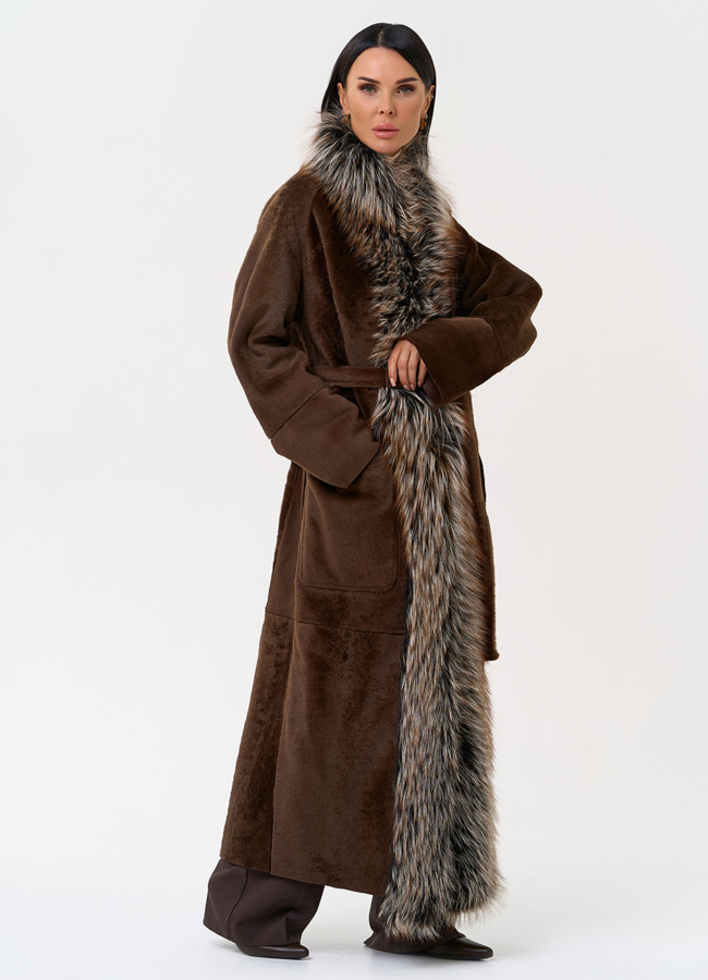 Женская дубленка из овчины Cortos модель № 31399 универмаг малина