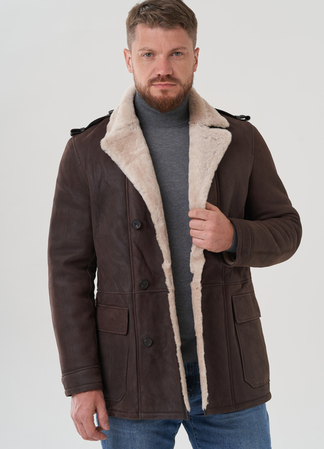 Мужская дубленка  модель № 81710 в кредит