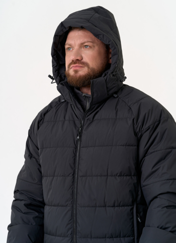 Мужской пуховик с капюшоном