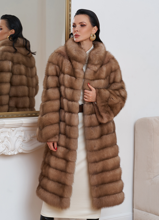 фото Шуба из куницы  модель № 25815