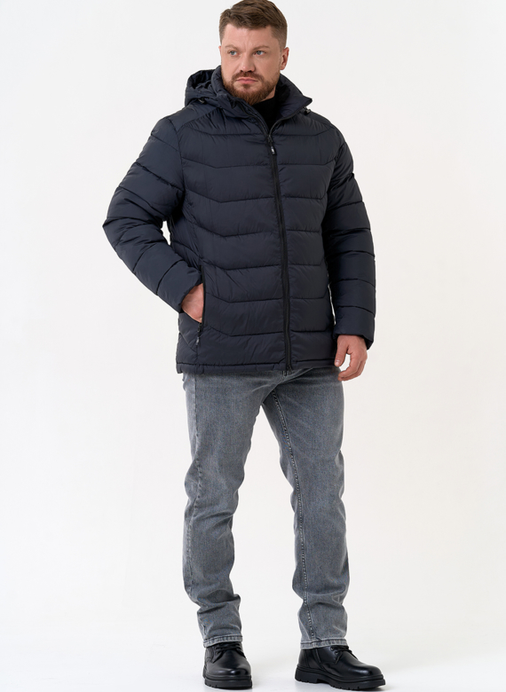 Мужской пуховик с капюшоном 