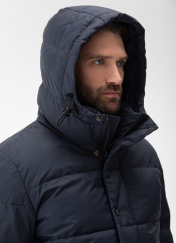 Мужской пуховик с капюшоном 