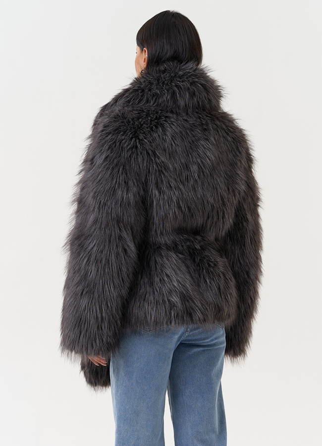 фото Женская шуба из эко меха модель № 31240