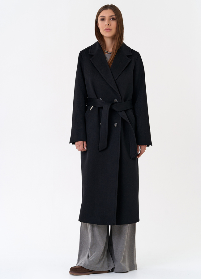 фото Женское пальто с английским воротником модель № 31335