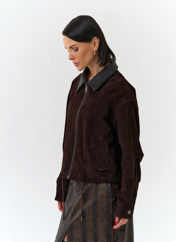 Женская куртка из натуральной замши