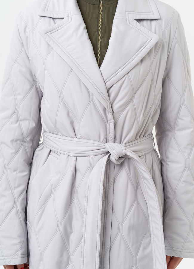 Женское утепленное пальто с английским воротником модель № 30026 универмаг малина