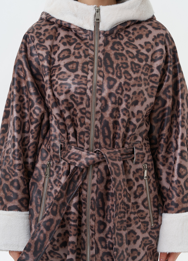 Женская дубленка из эко замши с поясом модель № 30203 универмаг малина