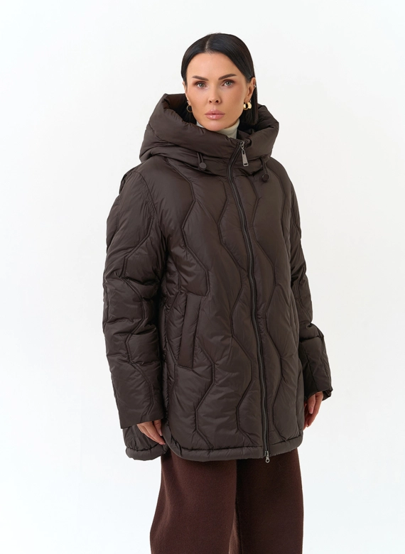 Женская куртка с капюшоном фото